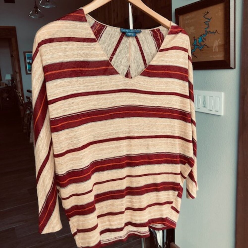 Ralph Lauren 100% Lined Dolman Sleeve Top (Sz S)